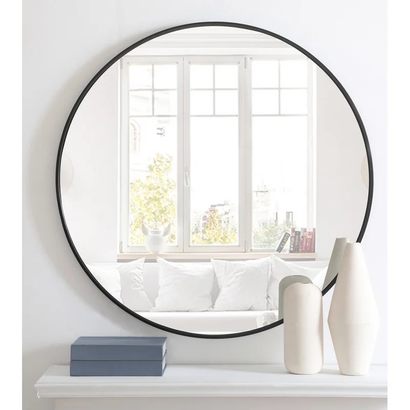 Needville Round Metal Wall Mirror | Wayfair North America