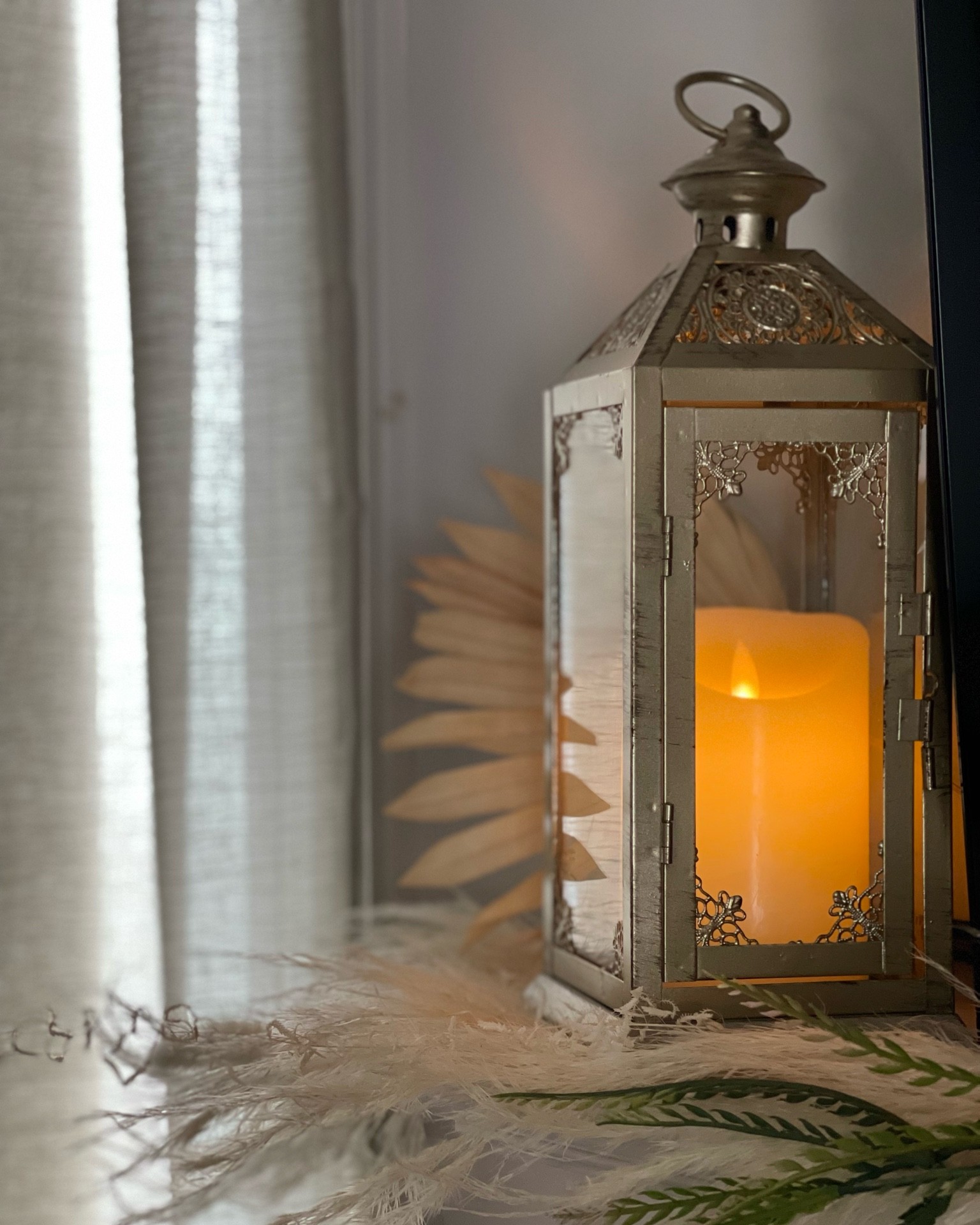 Nothing like some moody lighting for this spooky szn. 🕯🎃 

Flameless candles | decorating ideas | dried florals 

#LTKunder50 #LTKHalloween #LTKhome