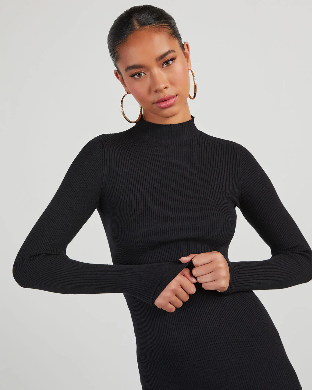Newtown Mock Neck Knit Midi Dress | VICI