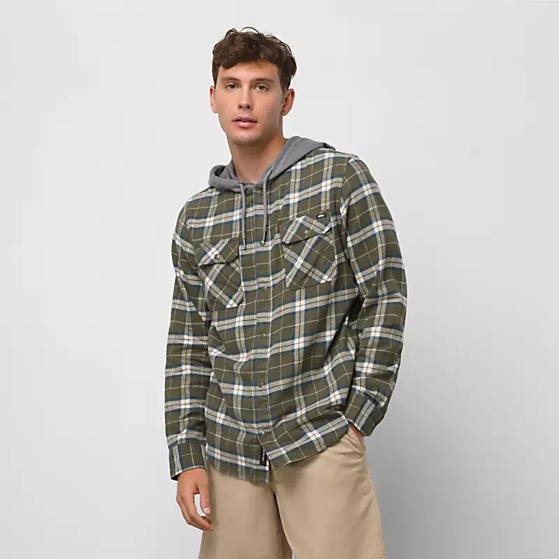 Parkway Hooded Flannel Buttondown Shirt | Vans (US)