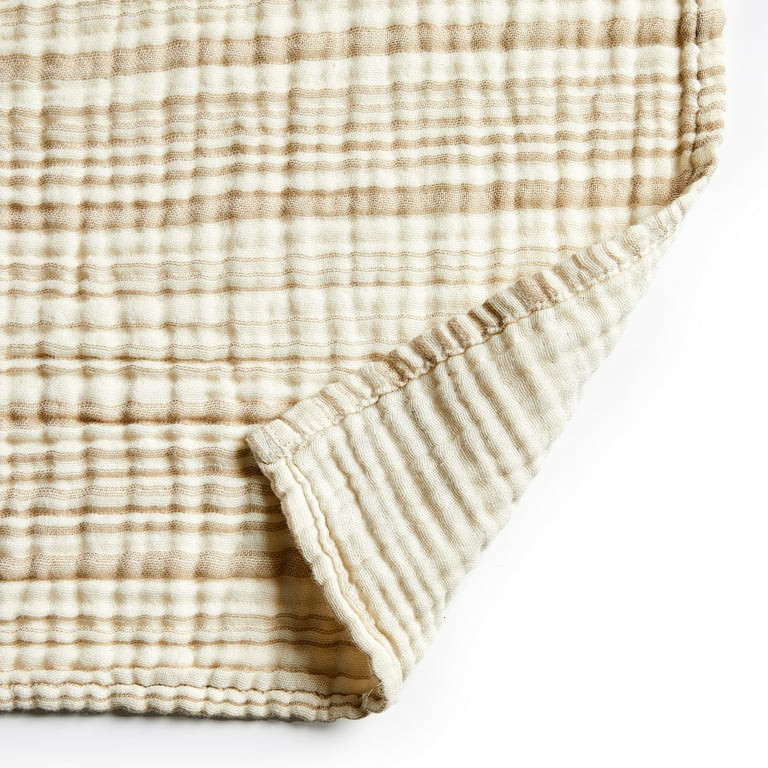 Better Homes & Gardens Striped Gauze Throw, Beige Stripe, 50" x 72" | Walmart (US)