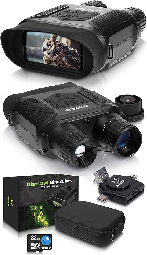 CREATIVE XP Digital Night Vision Binoculars for Complete Darkness - GlassOwl Infrared Night Visio... | Amazon (US)