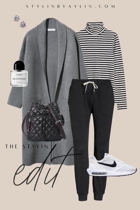 The Stylin Edir- Casual style, athleisure, cardigan coat, basics, StylinByAylin 

#LTKunder100 #LTKstyletip #LTKSeasonal