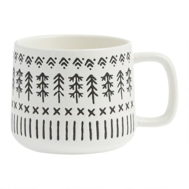 Holiday Wax Resist Mud Cloth Mug | World Market