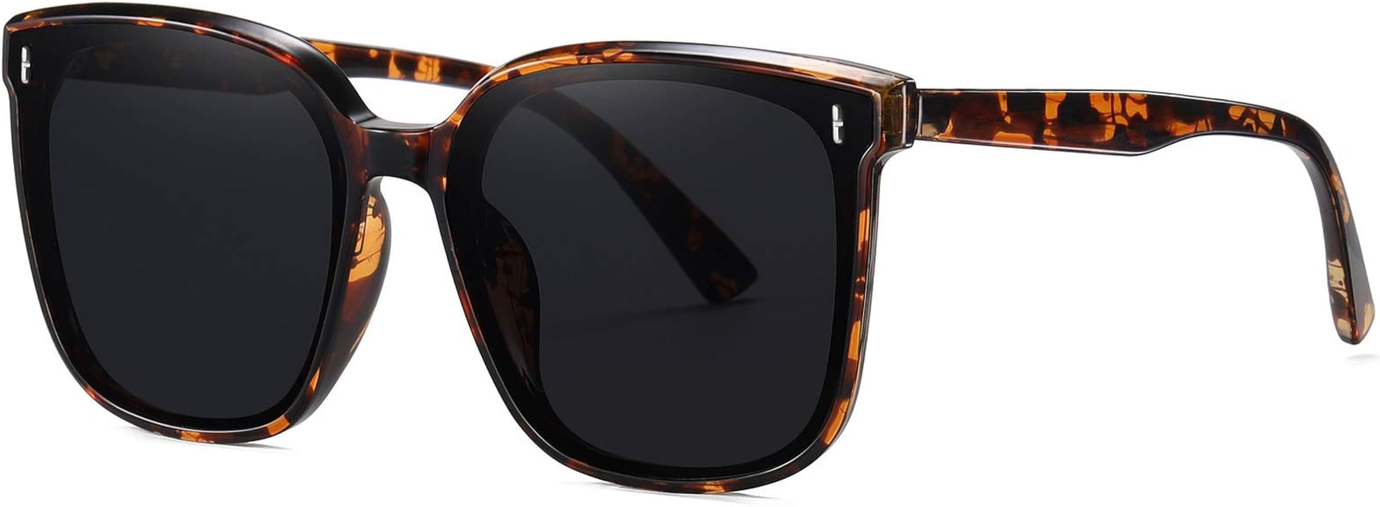 Retro Oversized Square Sunglasses for Women Trendy Classic Style Sun Glasses UV400 Protection | Amazon (US)