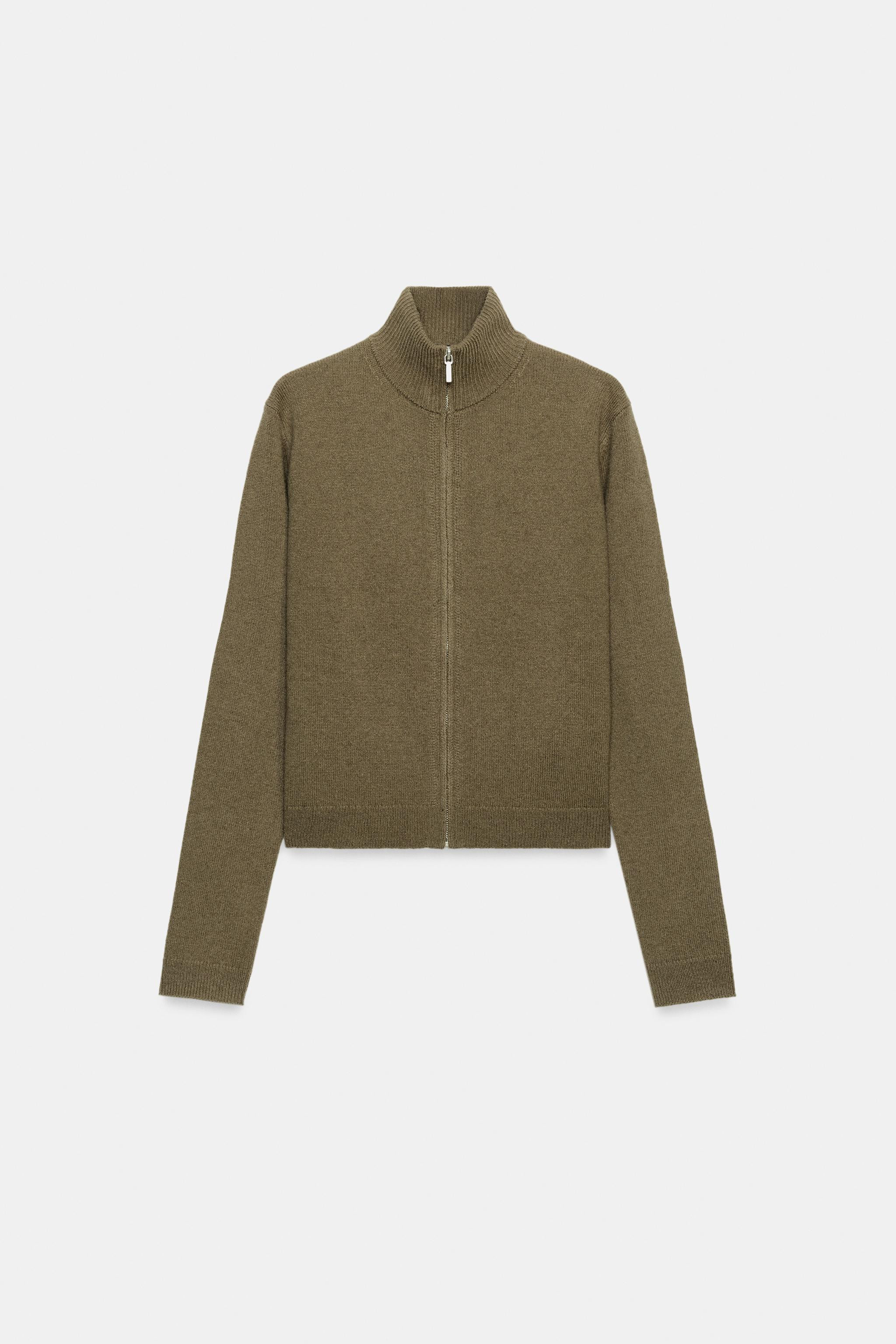 100% WOOL ZIP-UP JACKET | Zara US