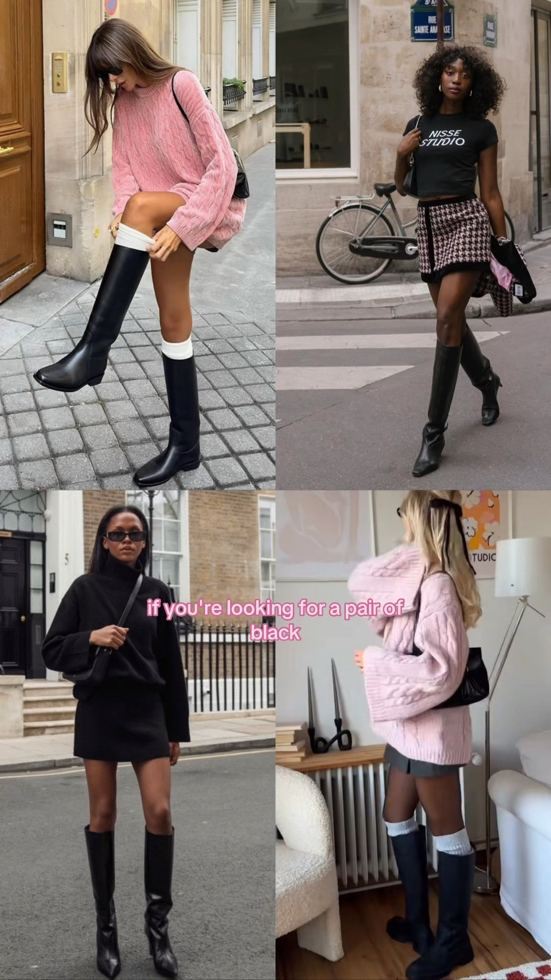 where to get black knee high boots for fall!  

#LTKVideo #LTKShoeCrush