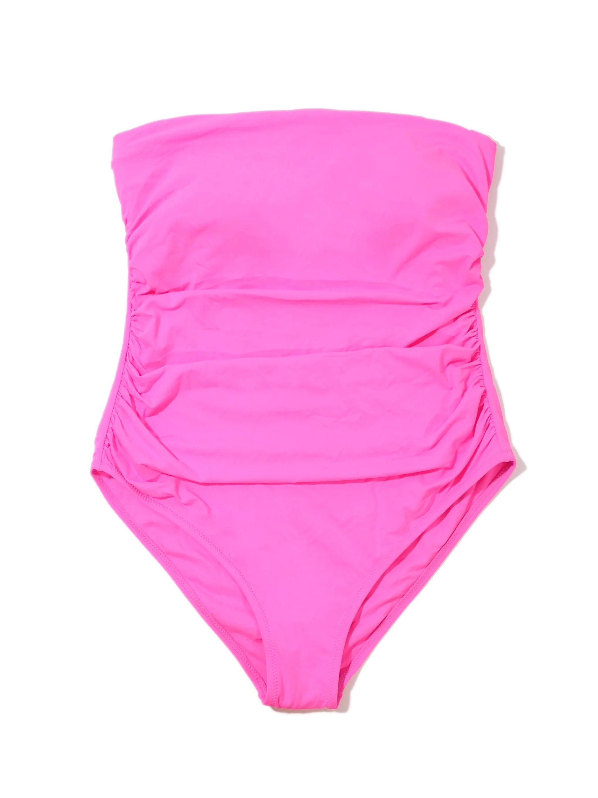 Bandeau One Piece Swimsuit Unapologetic Pink | Hanky Panky