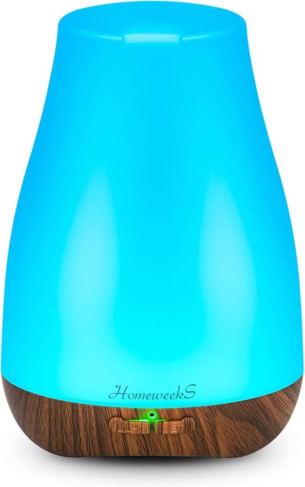 Aromatherapy Essential Oil Diffuser for Room: Air Humidifier Aroma Scent Cool Mist Diffuser Color... | Amazon (US)