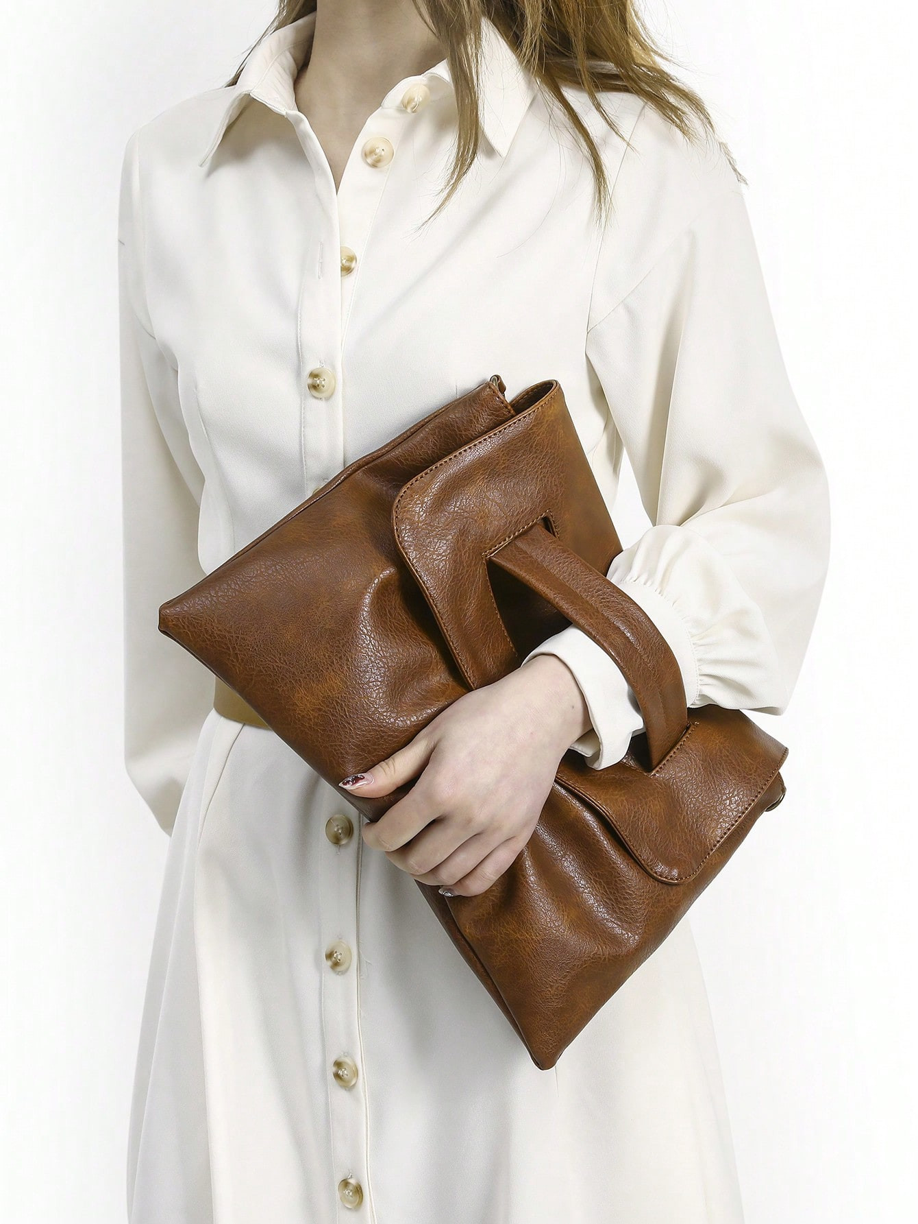 New Women's Fashion Handbag, Large Capacity Document Bag, Simple Shoulder & Crossbody Bag, Versat... | SHEIN