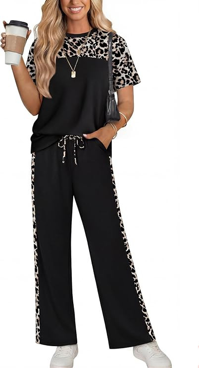 WIHOLL Two Piece Sets for Women Summer Lounge Matching Sets Clothing Beach Vacation Travel Spring... | Amazon (US)