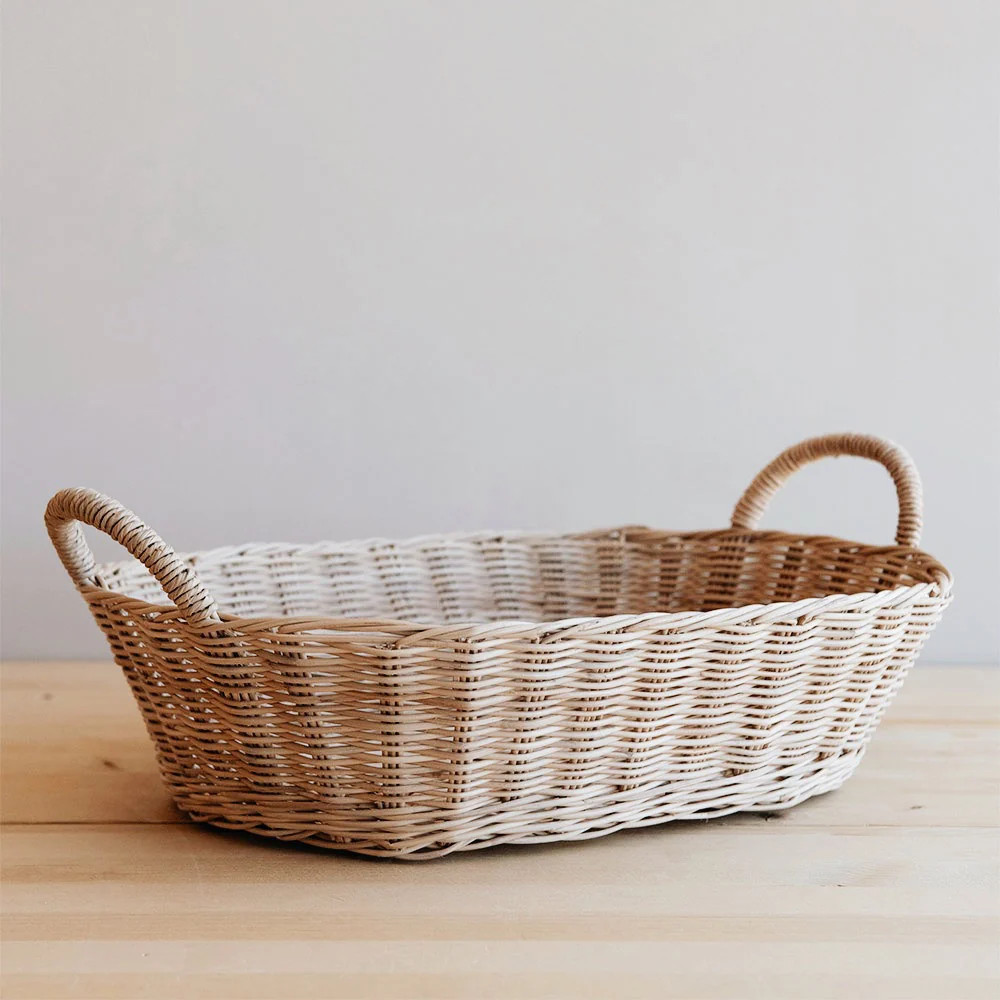 Oval Woven Basket | Roan Iris