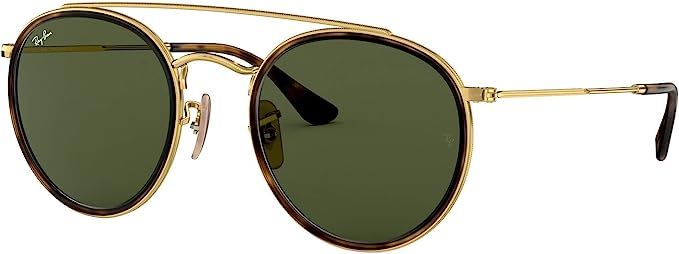 Ray-Ban Rb3647n Double Bridge Round Sunglasses | Amazon (US)