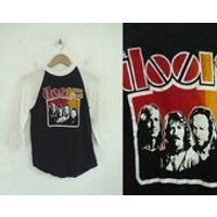 Vintage THE DOORS TShirt 1980s Classic Rock Band Raglan Tee Size XS | Etsy (US)