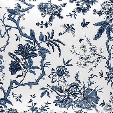 Jardin Toile Duvet Cover with Interior Corner Ties & Hidden Button Closure | Ballard Designs, Inc.