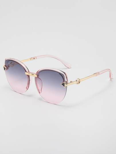 Simple Tinted Lens Fashion Glasses | SHEIN