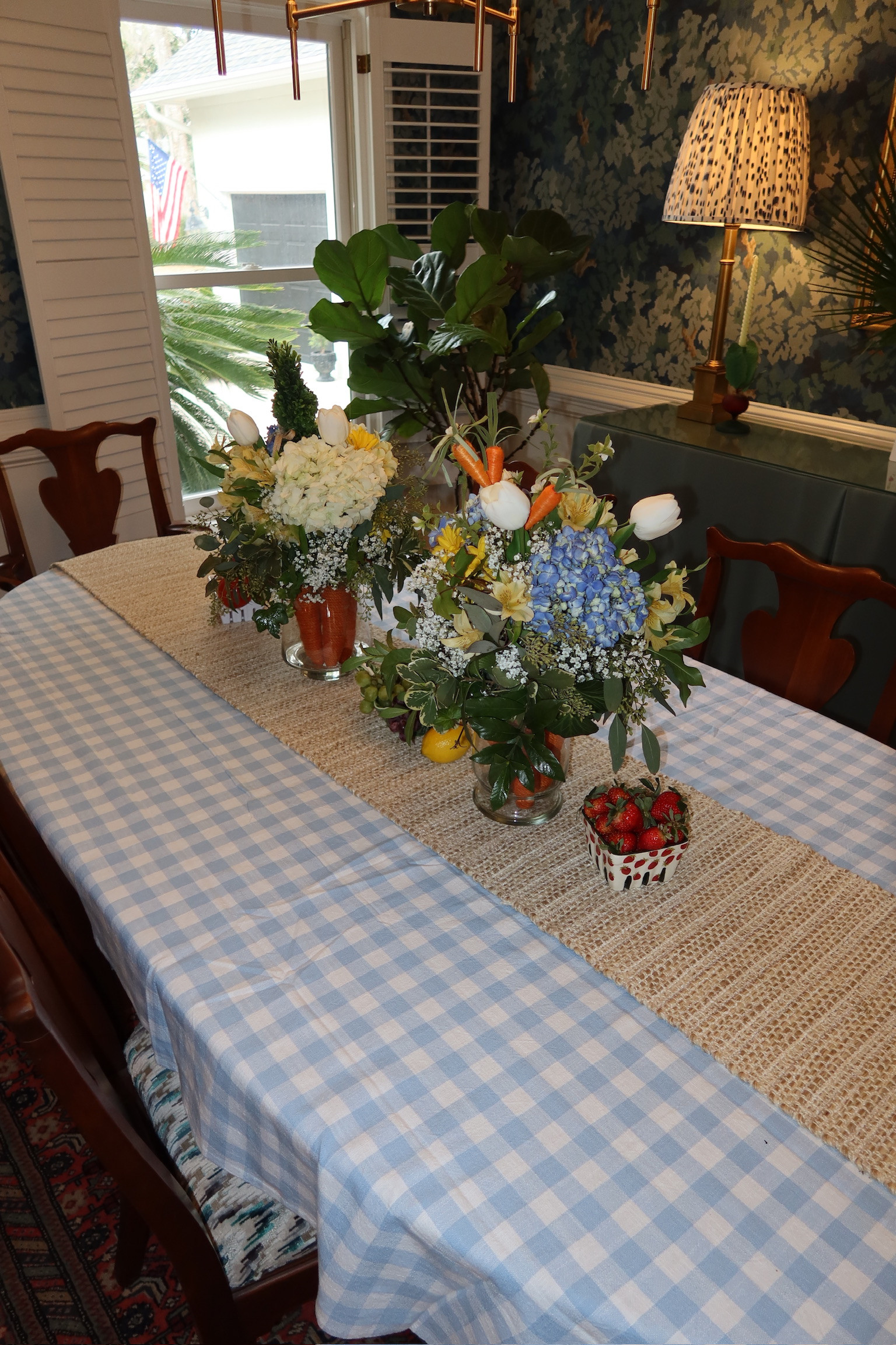 This checkered tablecloth and jute runner is perfect for spring and summer vibes! 

 #LTKSpringSale #LTKSeasonal #LTKHome