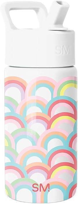 Simple Modern Kids Water Bottle with Straw Lid | 14oz Insulated Stainless Steel Kids Tumbler & Sp... | Amazon (US)
