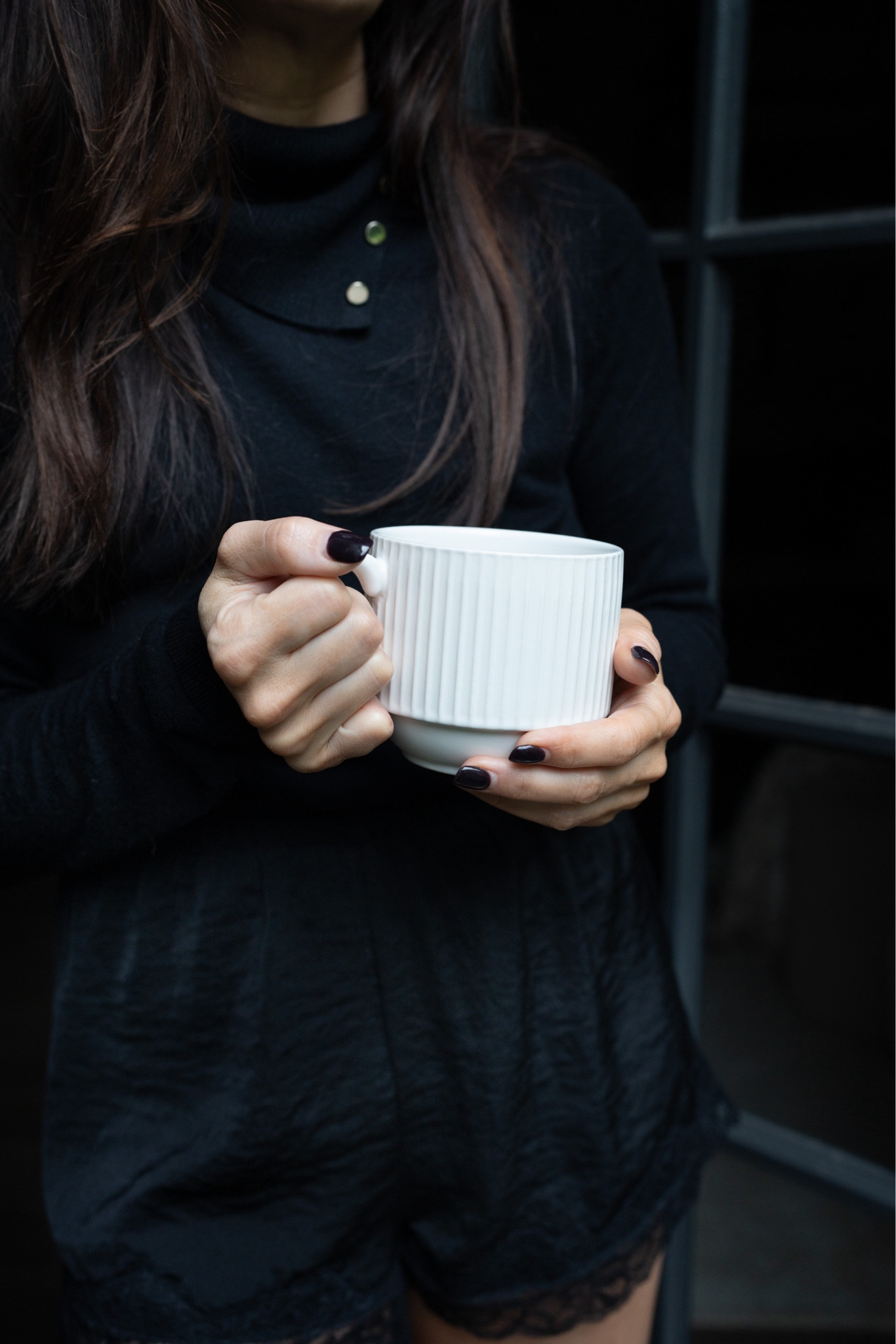 My pj MO: My favorite satin pajamas from H&M with a turtleneck sweater thrown on for chilly mornings...

#LTKOver40 #LTKStyleTip #LTKHome