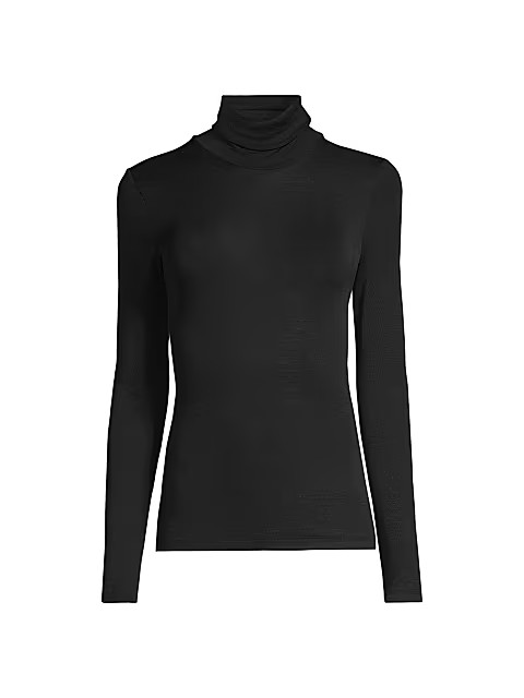 HANRO Wool &amp; Silk Turtleneck Pullover | Saks Fifth Avenue