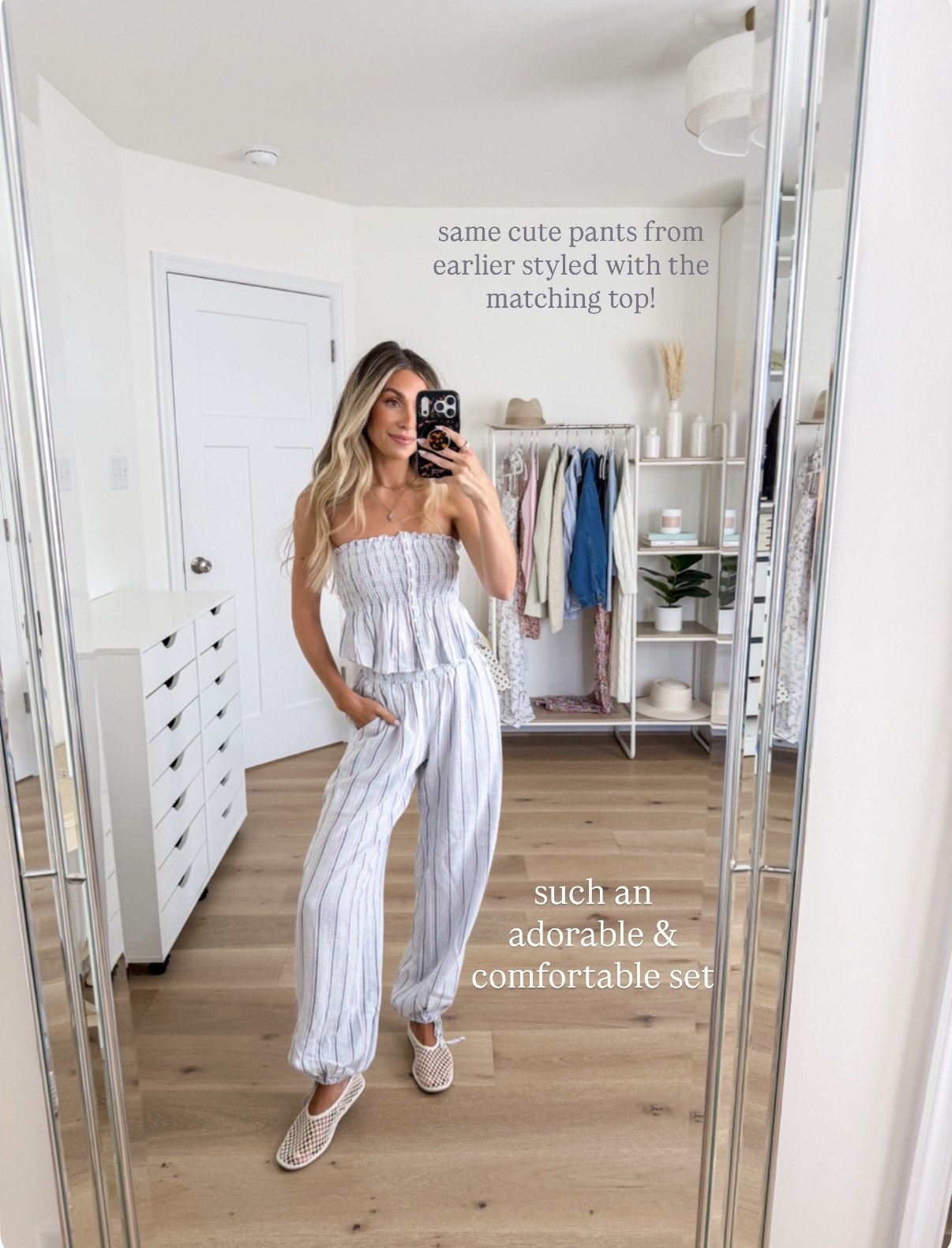 cutest matching set that you can dress up or down — size xs in the top & xxs in the pants! 

#LTKPetite #LTKMothersDay #LTKootd