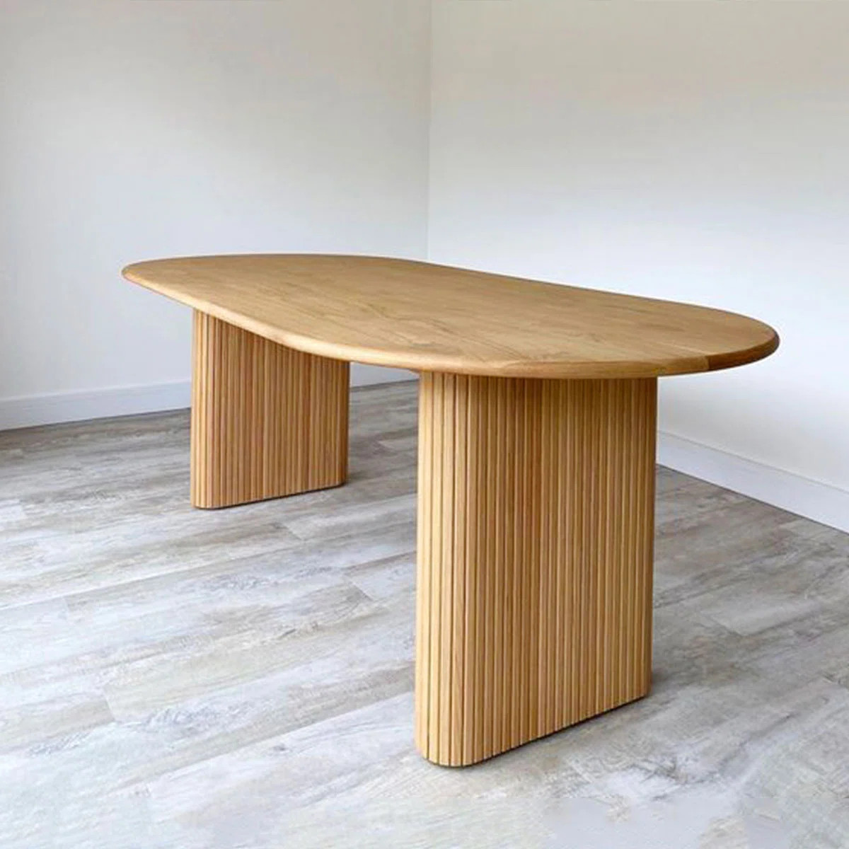 Burlywood Oval Solid Wood Dining Table | Wayfair North America