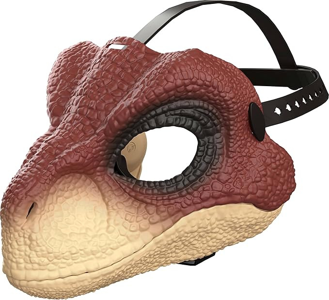 Mattel Jurassic World Rebirth Raptor Dinosaur Mask, Role-Play Head Wear, Movie-Inspired Costume G... | Amazon (US)