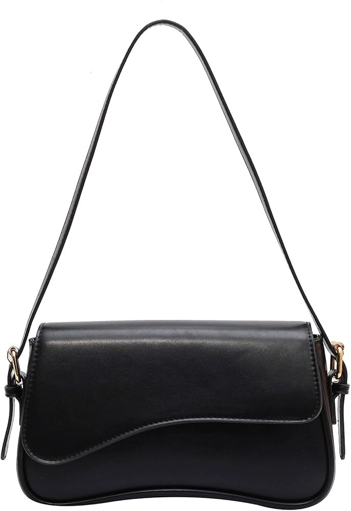 Small Shoulder Bag for Women Clutch Hobo Purse with Zipper Crossbody Purse Retro Vegan Leather To... | Amazon (US)