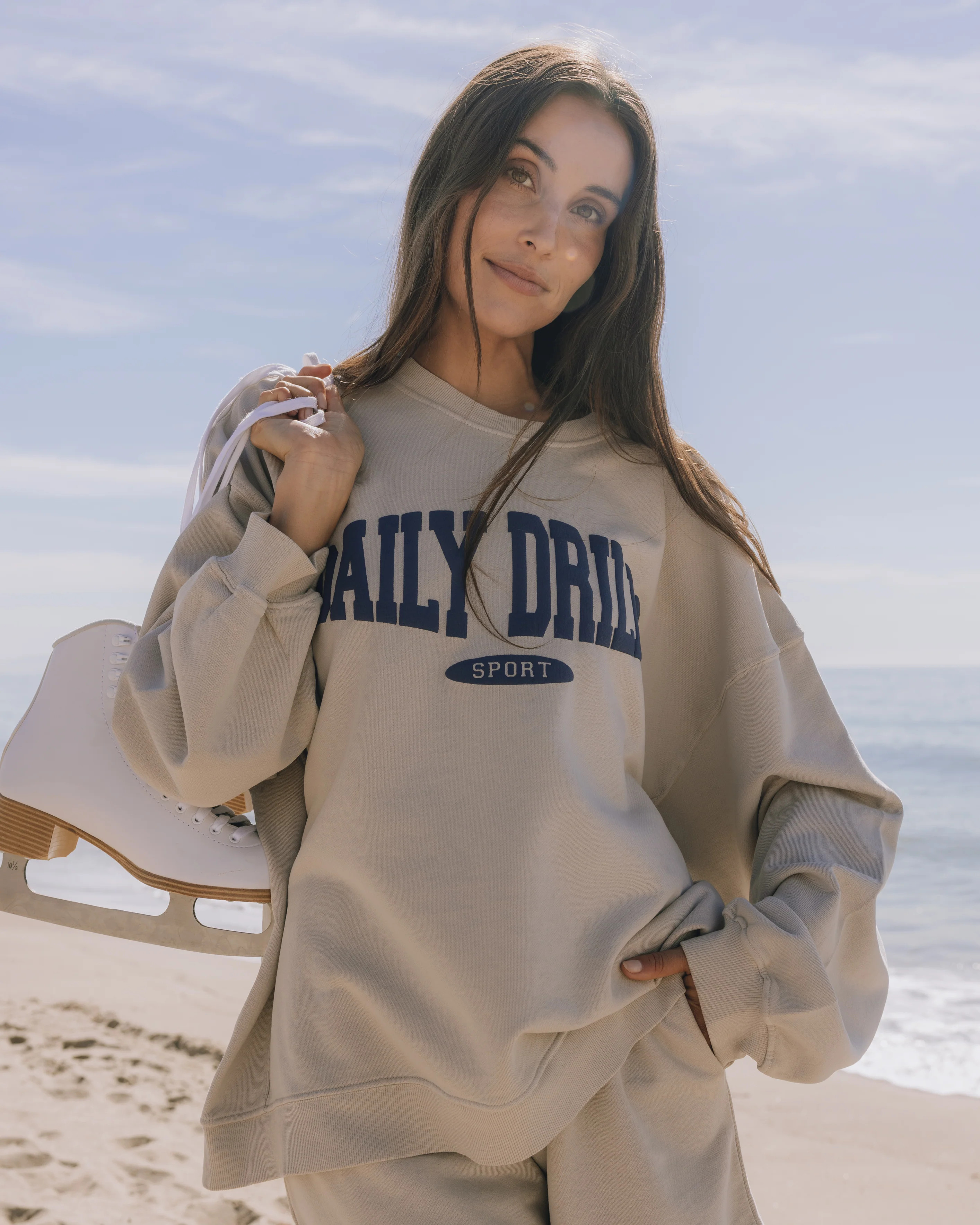 Oversized Sport Crew - Congress with Navy | Daily Drills