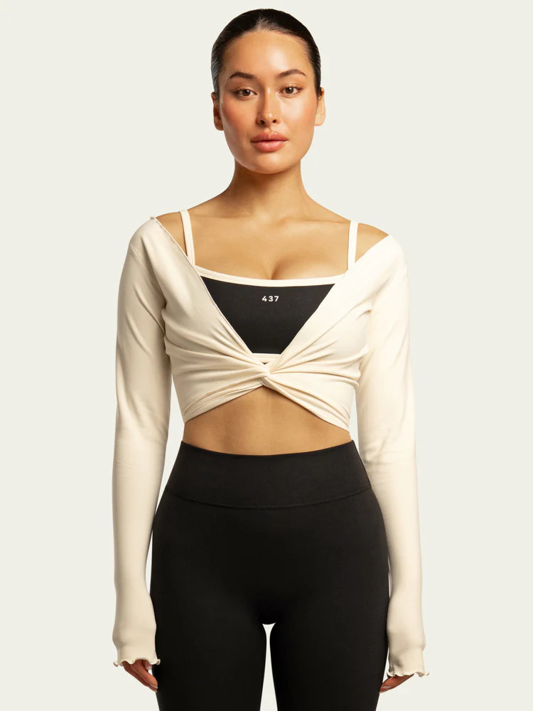 The Wrap Top / Cream | 437