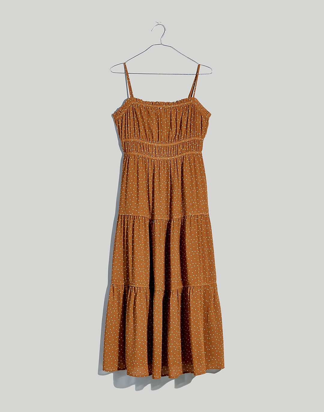 Sophia Cami Tiered Midi Dress in Dot | Madewell