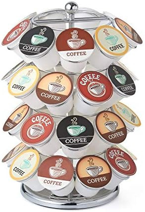 Nifty Solutions 36 Pack Storage Coffee Pod Carousel, Capacity, Chrome | Amazon (US)
