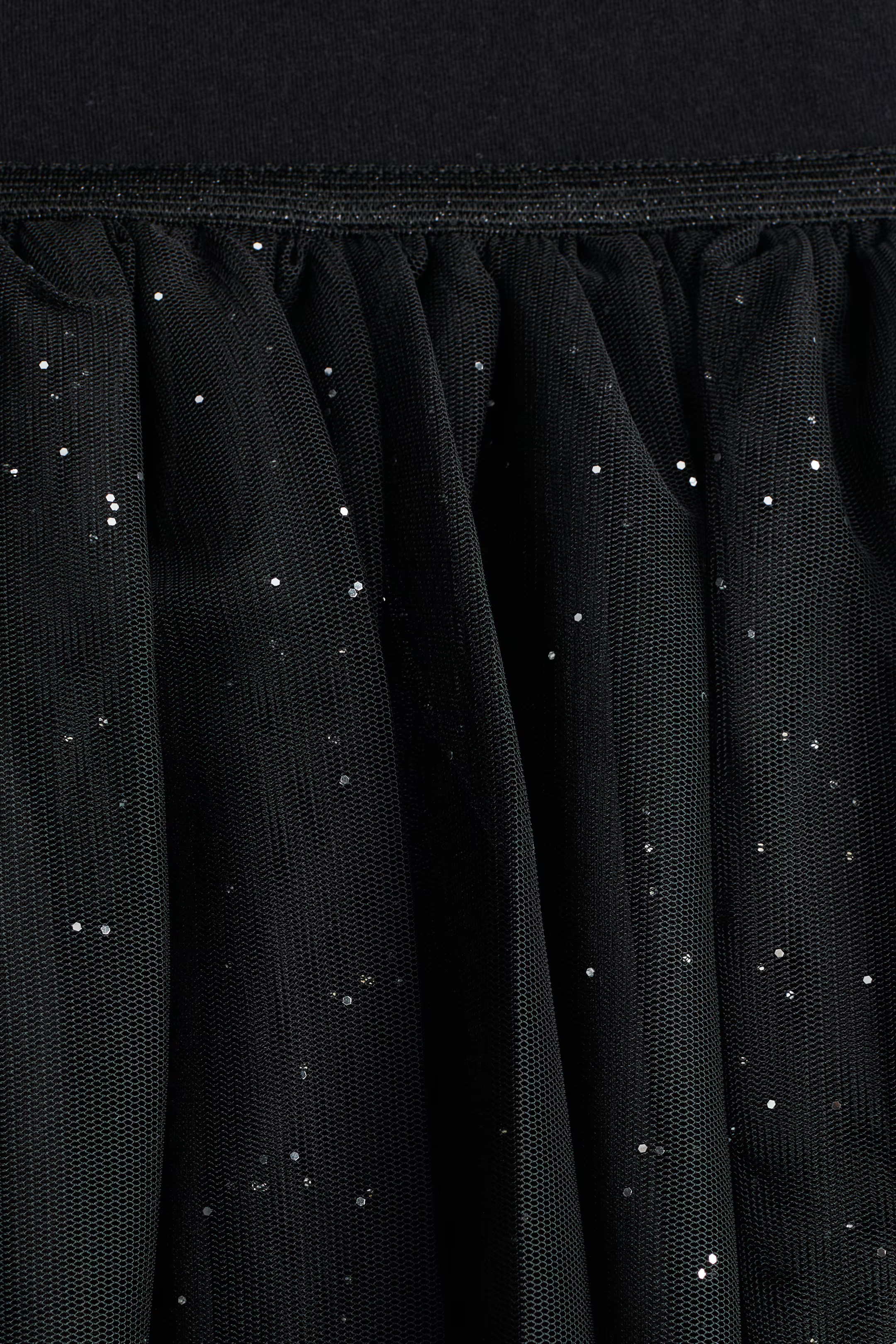 Jersey Dress with Tulle Skirt - Black - Kids | H&M US | H&M (US + CA)