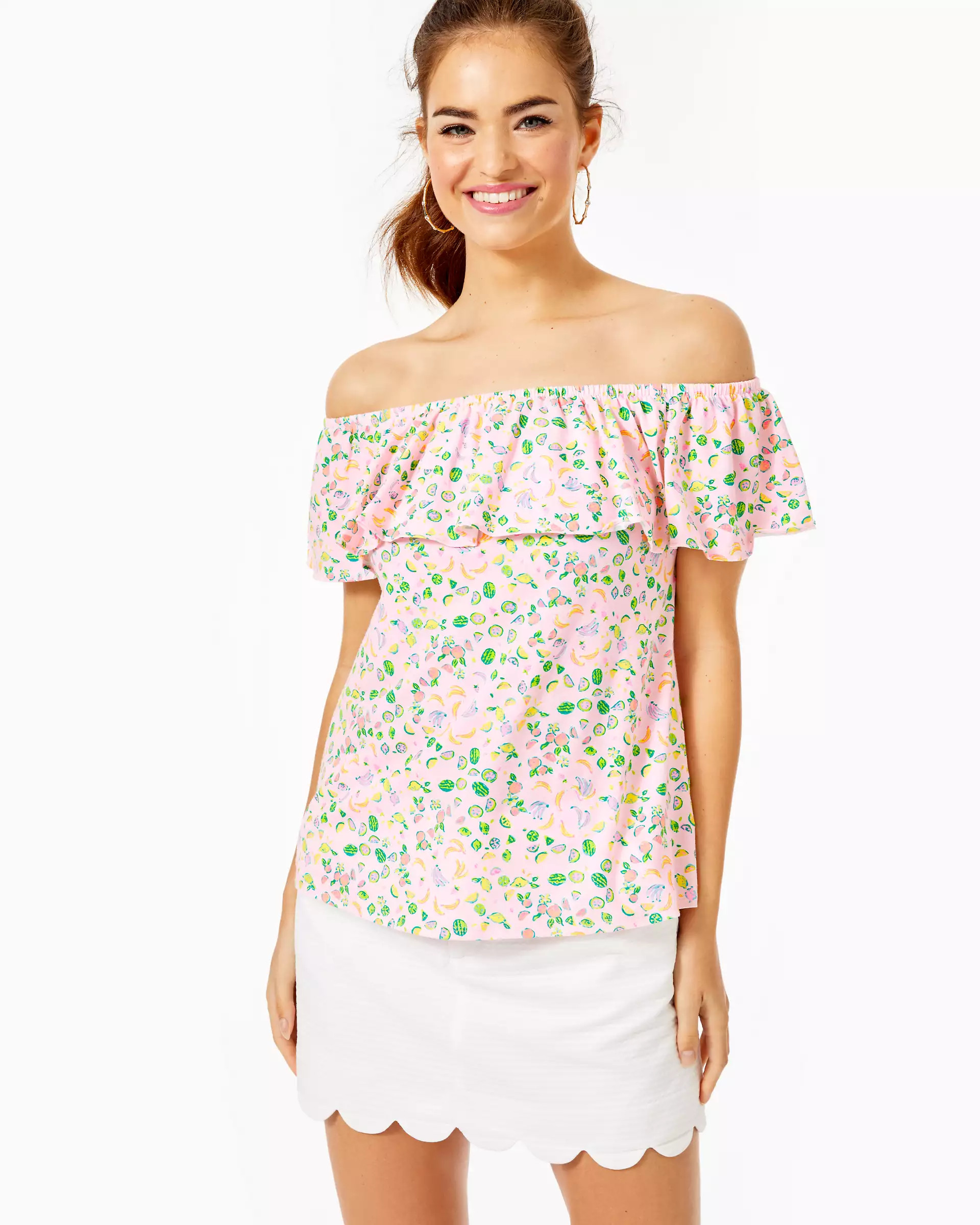 La Fortuna Off-The-Shoulder Top | Lilly Pulitzer