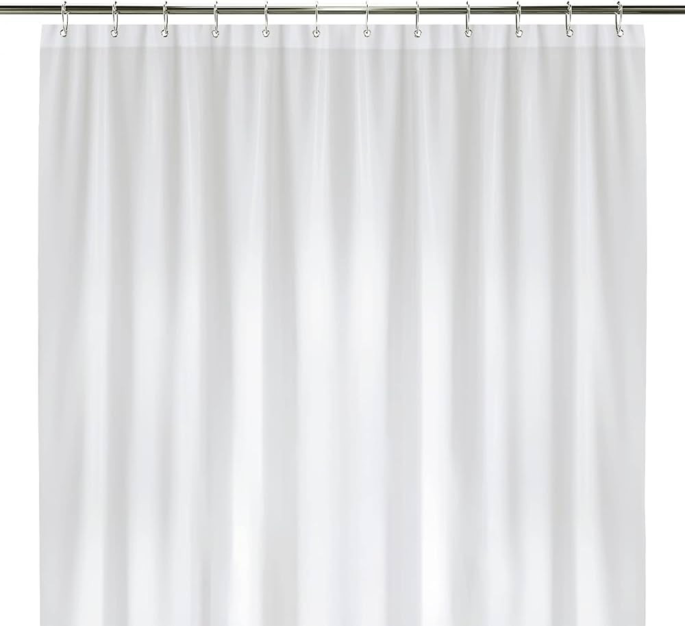 LiBa Waterproof Plastic Shower Curtain - Bathroom Shower Curtain Premium PEVA Non-Toxic with Rust... | Amazon (US)