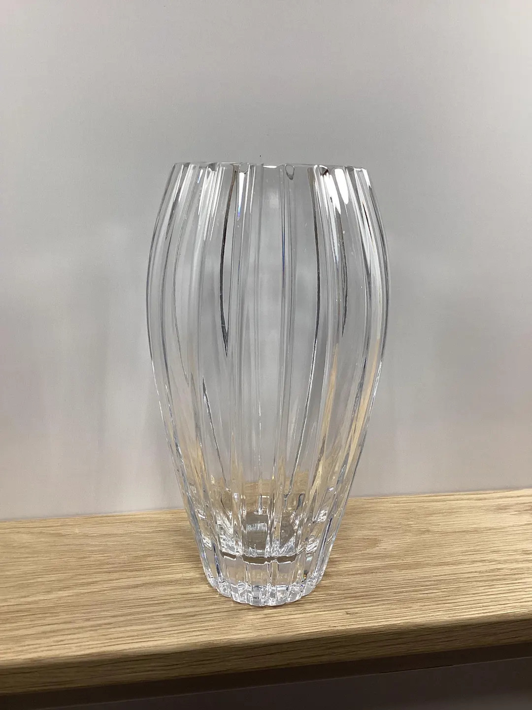 Beautiful Crystal Vase - Ribbed Design & Unique Shape - Art Deco Vintage - Etsy | Etsy (US)