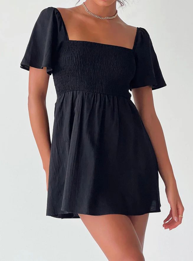Summer Nights Mini Dress Black | Princess Polly US