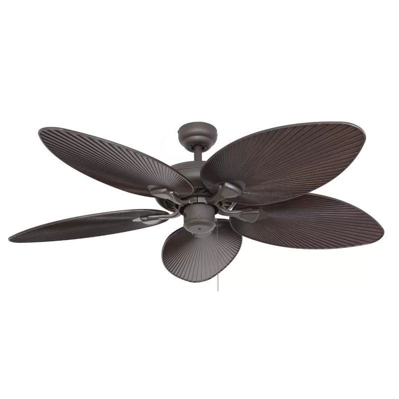 52" Millie 5 -Blade Leaf Ceiling Fan with Pull Chain | Wayfair North America