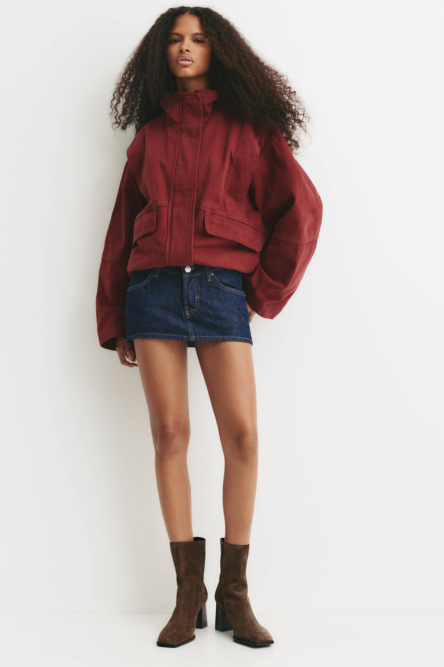 Absatzstiefeletten aus Leder - PULL&BEAR | PULL and BEAR DE