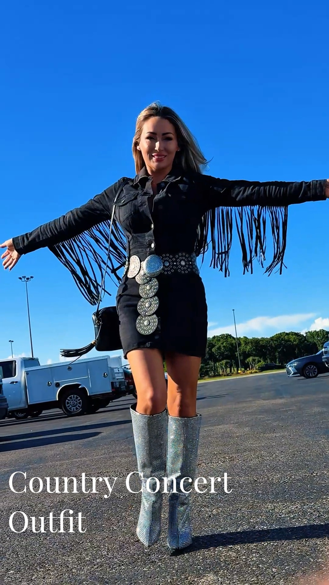 Country Concert Outfit Idea | Find exact product by following me on social media😘 Discount code applied at checkout.

Denim, fringe & rhinestones

#westernfashion 

#LTKootd #LTKgrwm #LTKFestival