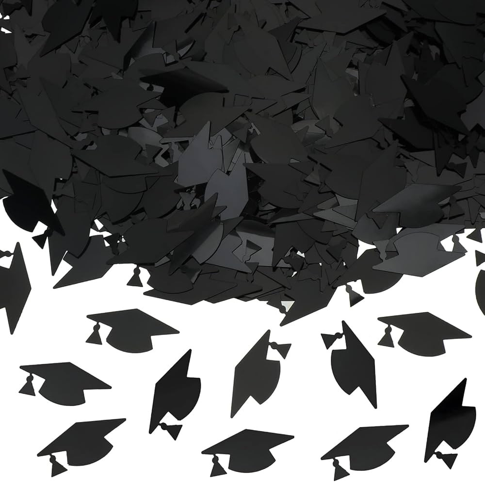 Skylety 1000 Pieces Graduation Caps Confetti Graduation Confetti Metallic Graduation Caps Decorat... | Amazon (US)