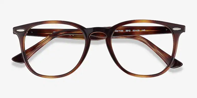 Ray-Ban RB7159 - Square Tortoise Frame Eyeglasses | Eyebuydirect | EyeBuyDirect.com