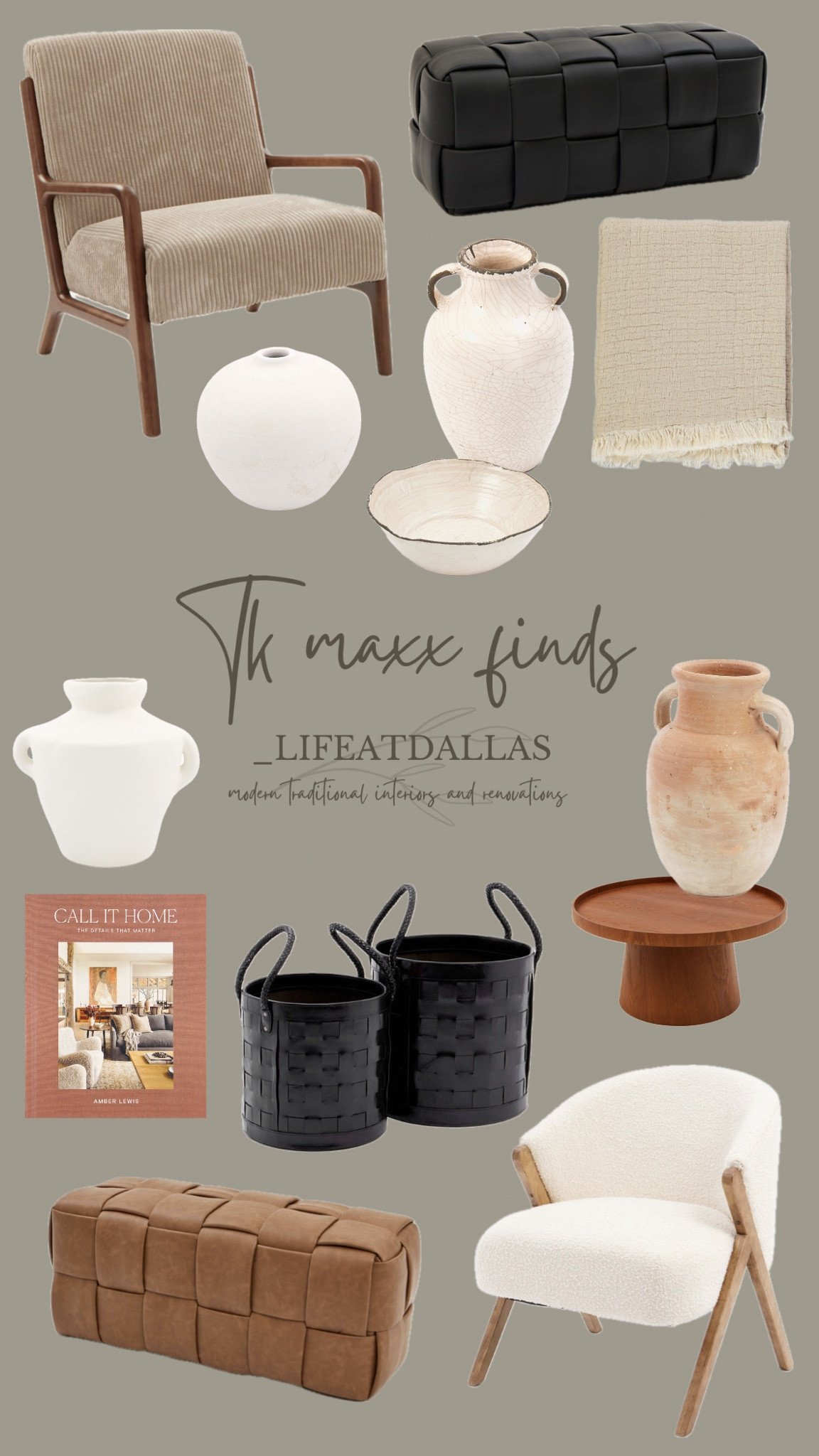 My favourite homeware pieces on the TK Maxx website this week - neutral edition🤎🤍🖤

#LTKuk #LTKhome