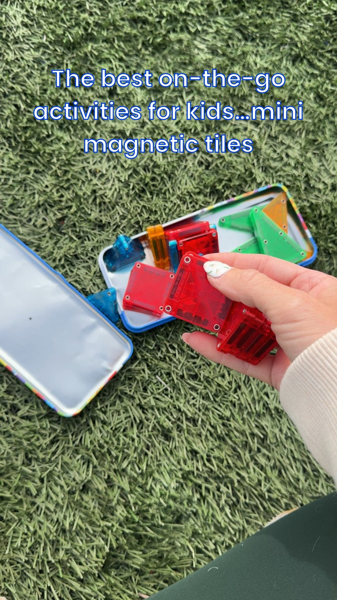 I’m always looking for great sideline activities for my kids. There is many magnetic tiles easily fit in your bag and a great entertainment.

#TravelActivitiesForKids #OnTheGoActivitiesForKids #OnTheGo #Travel #KidsActivities 

#LTKFamily #LTKTravel #LTKKids