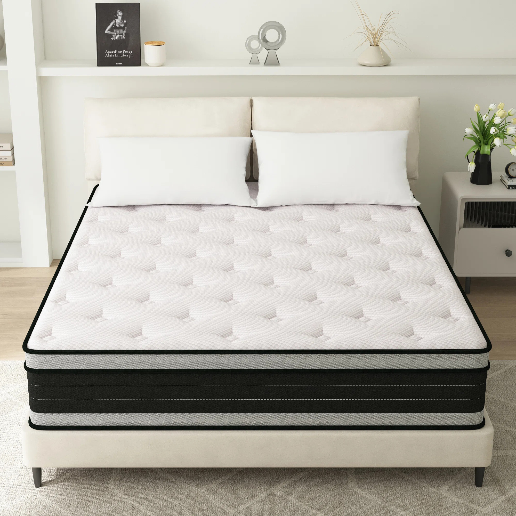 12" Medium Firm Hybrid Mattress with Gel Memory Foam Pillow Top | Wayfair North America