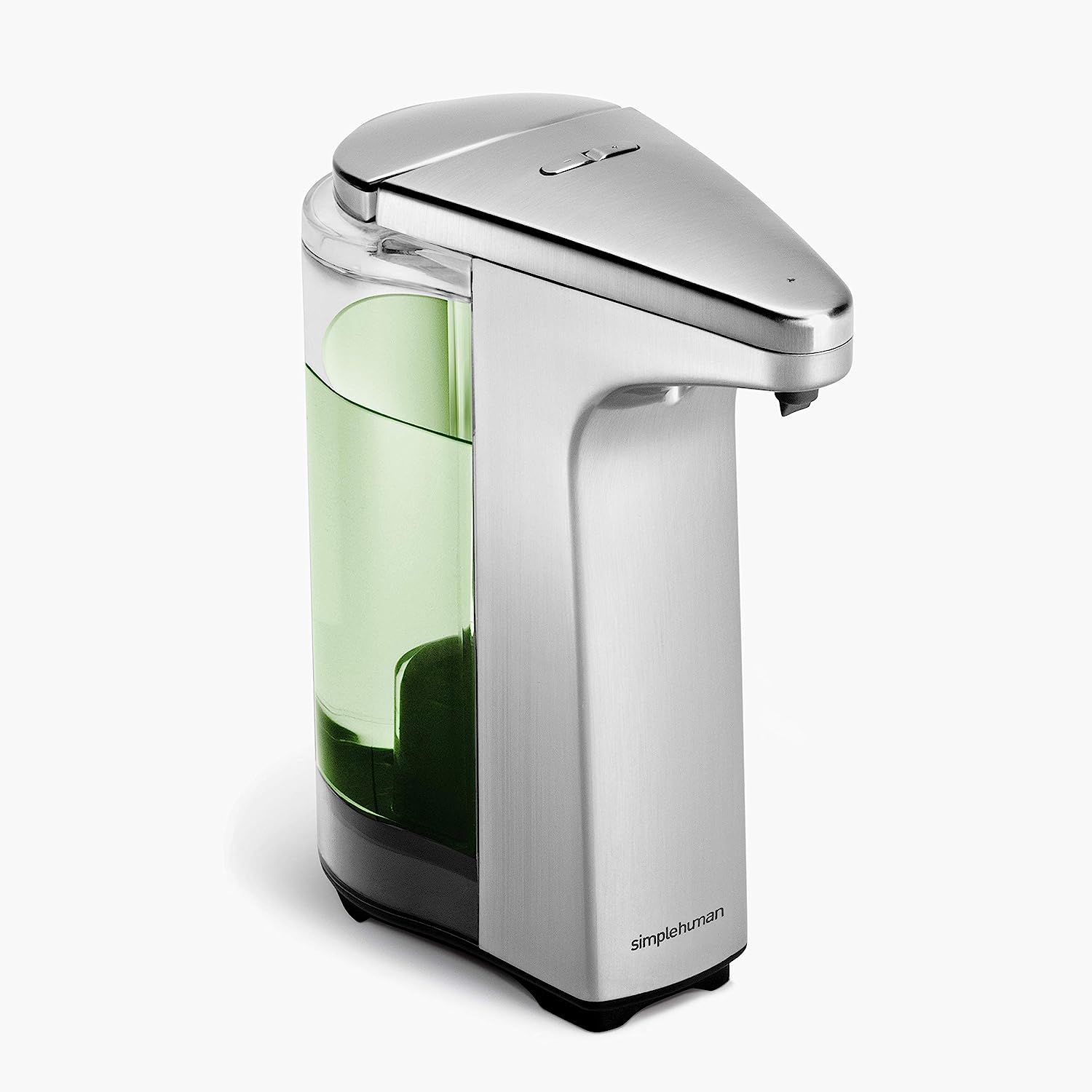 Amazon.com: simplehuman 8 oz. Touch-Free Sensor Liquid Soap Pump Dispenser with Soap Sample, Brus... | Amazon (US)