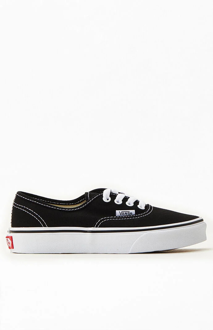 Vans Kids Black & White Authentic Shoes in Black/White - Size 11.5 | PacSun