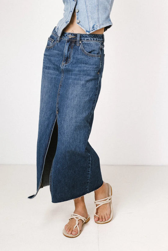 Paydrie Denim Maxi Skirt | Böhme US