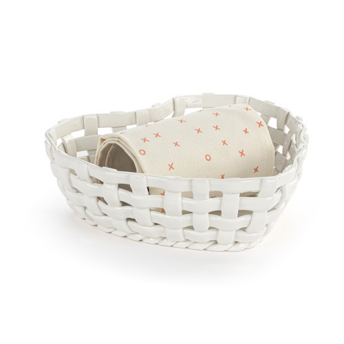 Heart Bread Basket with Towel | DEMDACO