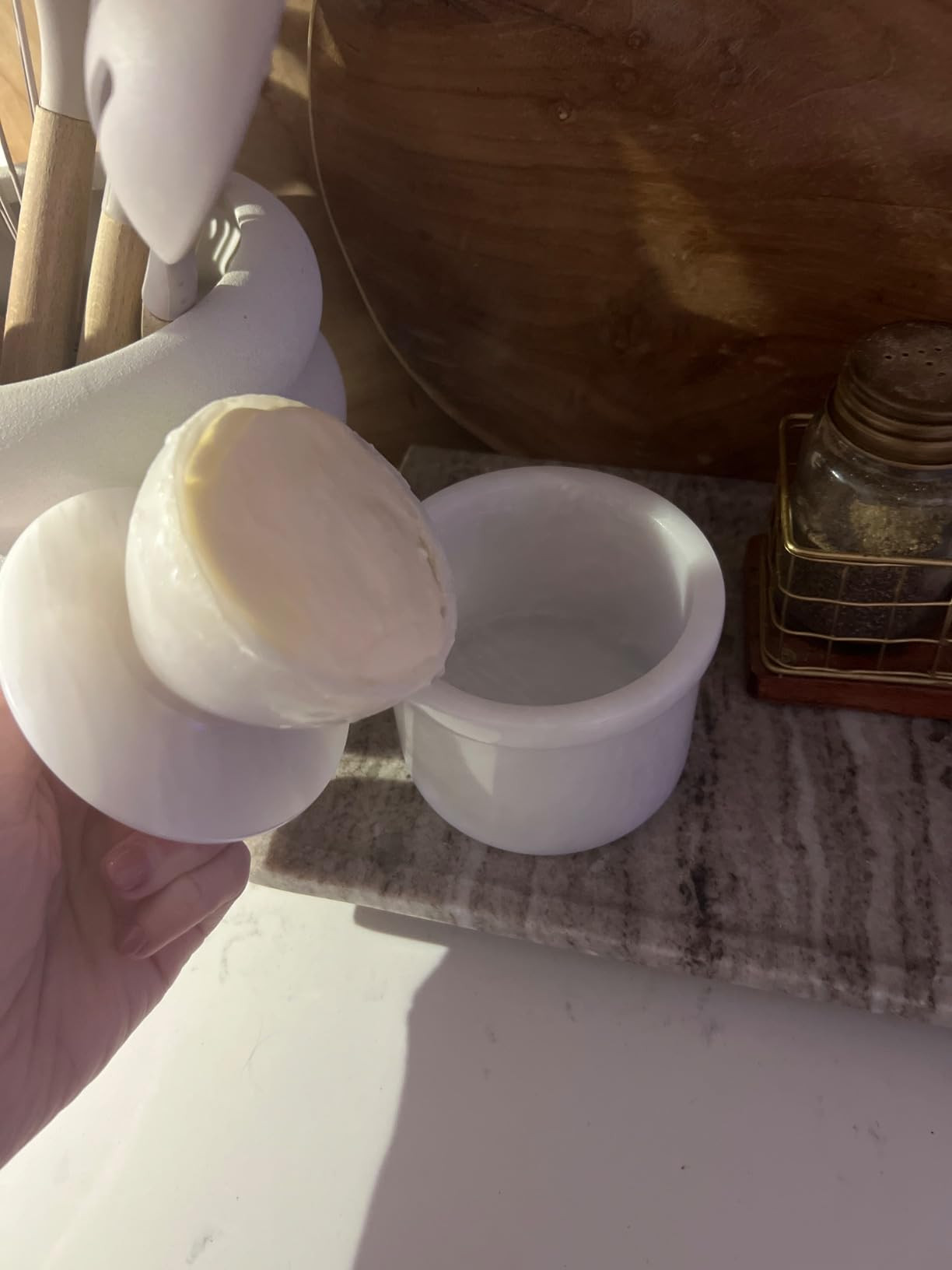 Radicaln Marble Butter Keeper 4.25'' Inches White Handmade French Butter Holder For Kitchen Count... | Amazon (US)